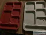 Food Trays Hard Plastic Total of 50