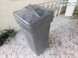 Water Softener Salt brine Tank Black 15&quot x 36&quot With Salt