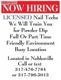 Now Hiring Nail Technicians