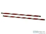 WF1525A RedWhite Spiral Demo Rattan Escrima Stick Set