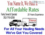 You Name It  We Haul It -- Your Urgency Is Our Top Priority