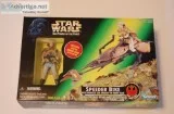 Star Wars Power of The Force Speeder Bike wPrincess Leia  in End