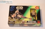 Star Wars Power of The Force Speeder Bike wLuke Skywalker in End