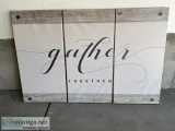 Gather wall sign 60&quot wide X 40&quot high