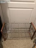 Shoe rack Metal and Wood two tear