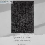 Luxury soft and silky dubai shaggy charcoal area rug carpet