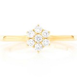 Flower Ring 14K 0.47ctw