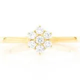 Flower Ring 14K 0.47ctw