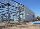 Concrete and steel frame construction
