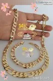Cadena y Brazalete Oro 14K