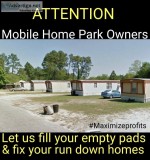 Park services mobile homes