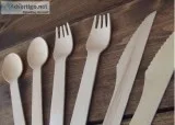 Perfect Stix Green Cutlery 100ct Wooden Disposable Cutlery Kit o