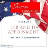 US VISA APPOINTMENT -H1 VISA and H4 Visa  at Sanctum Consulting