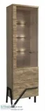 Apika Solid Oak Wooden Assembled Display Cabinet
