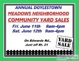 Meadows Neighborhood Yard Sales