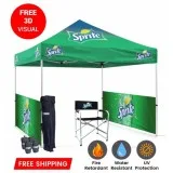 10x10 custom canopy tent for residential or commercial event.