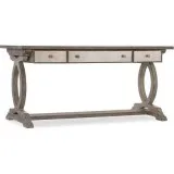 Hooker Furniture Home Office Rustic Glam Trestle Desk  Contempor