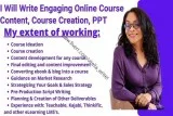 I will write engaging online course content course creation PPT