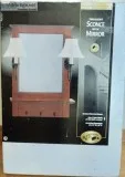 New - (Plug-into Outlet) Hampton Bay Two Light Sconce With Mirro
