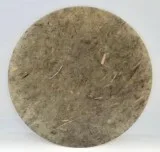 New - Italian Decorative OLIVE GREEN Round Flat Glass