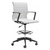 Buy Zuo Stacy Drafter Office Chair White  Office Chairs  Grayson