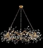 Buy John Richard Ribbons of Gold Twelve-Light Pendant with Fan  