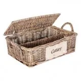 Rustic Cutlery Basket  Chic Paradis Luxe