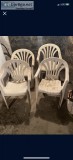 4 white chairs