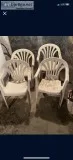 4 white chairs