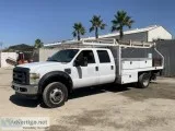 2008 FORD F550XL CREW CAB FLATBED TRUCK 36401213