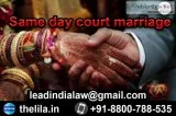 Same day court marriage - Lead India Law Associates