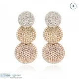 Offering the most scintillating polki earrings online