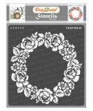 CrafTreat Rose Wreath Stencil for Painting  Rose Stencil