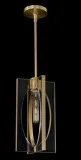 John Richard Genesis Acrylic and Antique Brass Single Droplight 