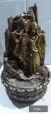 Radha krishna statue water fountain with led light