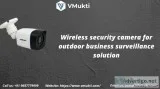 Wireless security camera for outdoor business surveillance solut