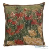 FLORAL  BELGIAN CUSHION COVER &quotKEUKENHOF GARDENS II&quot