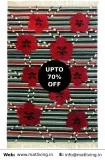 Contemporary lotus handwoven red rug & carpet sale