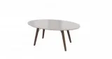 Emma Champagne Gloss And Walnut Coffee Table