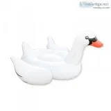 Inflatable White Swan