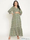 Everyday Maternity and Nursing Maxi Dress With Side Pockets
