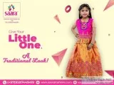 Grand traditional pattu pavadai for kids