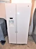 GE White Side By Side Refrigerator