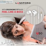 Wired earphones with mic