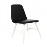 Spank Black And White 4 Legged Dining Chair