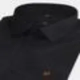 Men black color simple regular fit cotton shirt