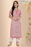 Sirivennela Straight Kurta - Rose Shree