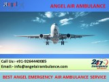 Perfect ICU Emergency Air Ambulance Service in Bhagalpur by Ange