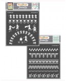 CrafTreat Warli border design stencil