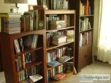 11 wood bookcases. quality wood 8 are 6  tall. priced 30 - 75.00